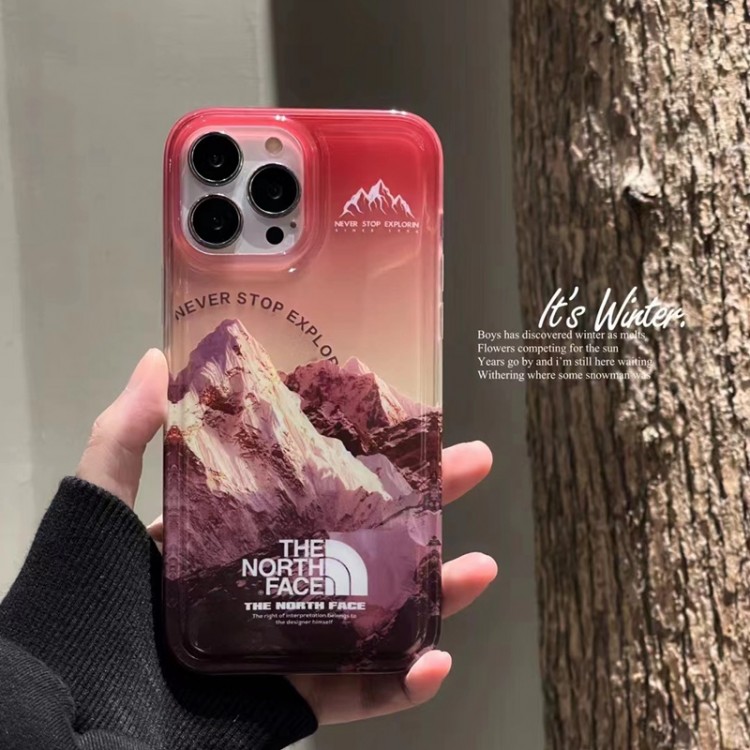 ザノースフェイス iPhone 14 pro maxケース ブランド メンズ 大人気 THE NORTH FACE アイフォン14/14PROスマホケース 半透明 雪山の柄 iPhone13pro/13/13Pro max携帯カバー 柔らかい 衝撃吸収 iPhone12/12 pro max/12proケース個性 ツルツル 軽量