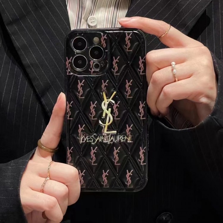 Ysl イブサンローランブランドiPhone15 14pro maxケースメンズiPhone 15 14 pro maxブランドスマホケースiPhone 15pro max/14proスマホカバー耐衝撃オシャレ