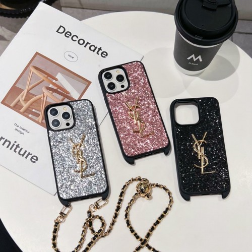 Ysl イブサンローランブランドiPhone16 15 14pro maxケースメンズiPhone 15 14 pro maxブランドスマホケース芸能人愛用するブランドアイフォン15 14 proケースカバー