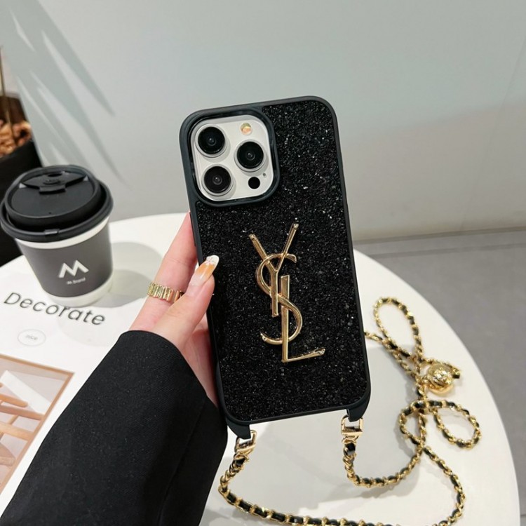 Ysl イブサンローランブランドiPhone16 15 14pro maxケースメンズiPhone 15 14 pro maxブランドスマホケース芸能人愛用するブランドアイフォン15 14 proケースカバー