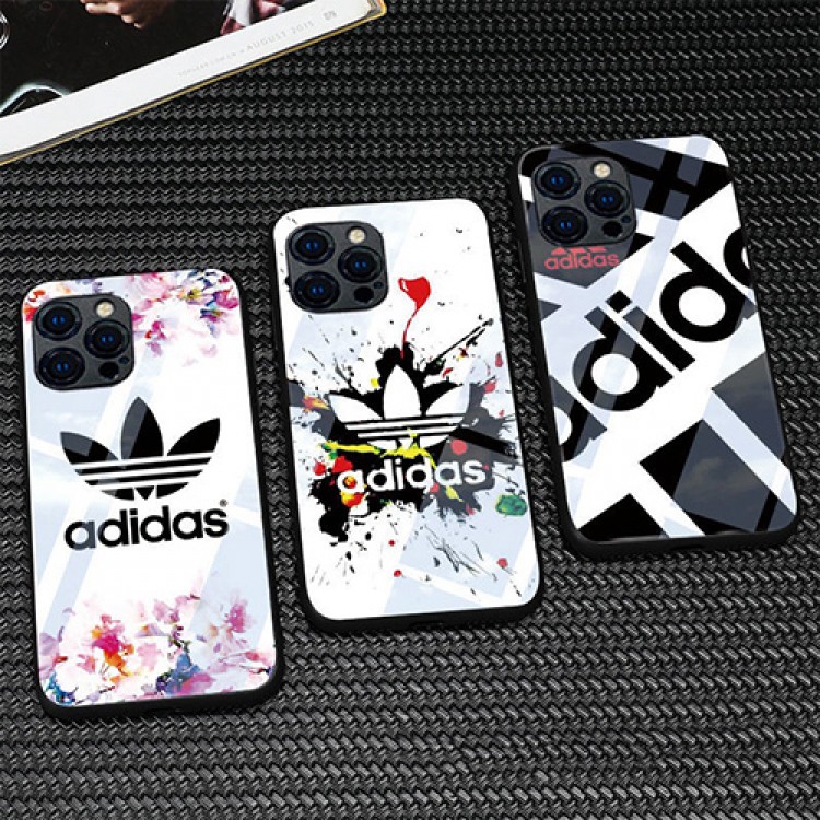 ブランド アディダスiphone13mini/13pro/13pro max/13玻璃カバー 個性 クール Adidas アイフォン12Pro/12Mini/12pro max/12ケース 経典ロゴ 落下保護 iphone11pro/11pro max/11ケース 流行り レディース 大人気 メンズ