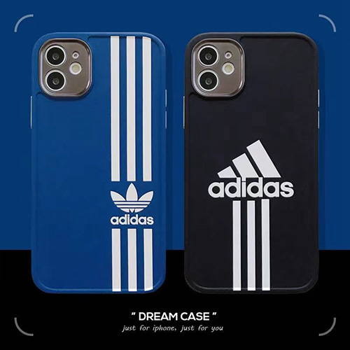 ADIDAS ブランド IPHONE13/13PRO/13PRO MAXソフトケース 落下保護 定番ストライプ柄 アディダス アイフォン12pro/12pro max/12カバー マット調 滑り止め iphone11pro max/11pro/11ケース ファッション 男子愛用 おしゃれ レディース