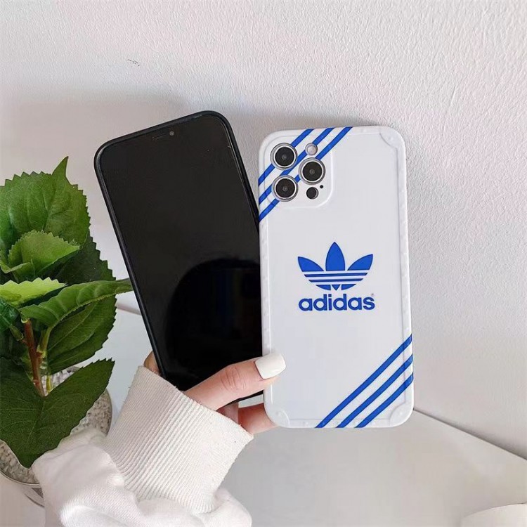 ブランド ADIDAS アイフォン14pro max/14+カバー 放熱性 メンズ アディダス iPhone 14/14proケース 人気クローバー柄 iphone13pro/13pro max/13スマホカバー 落下防止 軽量 IPHONE12pro max/12pro/12ケース 柔らかい キズ防止 おしゃれ