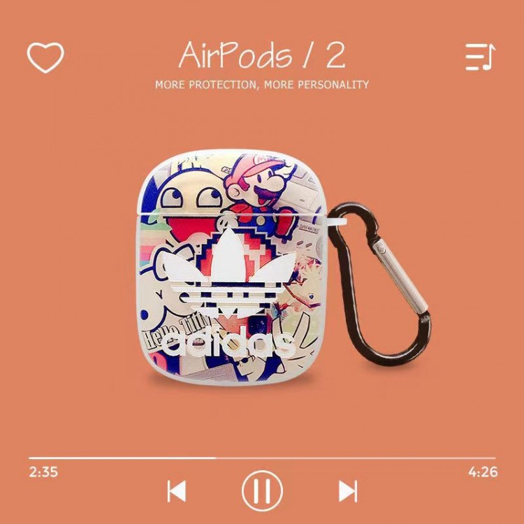 Adidas アディダスairpods proカバー Vans 軽量 紛失防止AirPods 3ブランドケース 携帯便利 ファッションブランドairpods 3/プロカバーパロディメンズ向けAirPods 3/2/1ケースブランドかっこいい