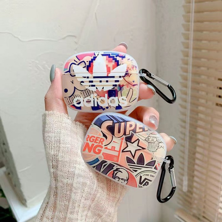 Adidas アディダスairpods proカバー Vans 軽量 紛失防止AirPods 3ブランドケース 携帯便利 ファッションブランドairpods 3/プロカバーパロディメンズ向けAirPods 3/2/1ケースブランドかっこいい