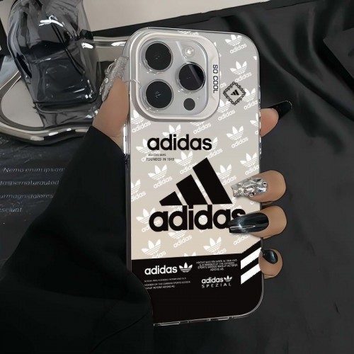 Adidas アディダスブランドiPhone air 16 17 pro 15 16pro max ケースメンズブランドアップル16+ 16 pro max 16e 14 15 17 pro airケース激安パロディブランドアイフォン16 pro max Air 17 15plus 16プロマックスマホカバー男女兼用