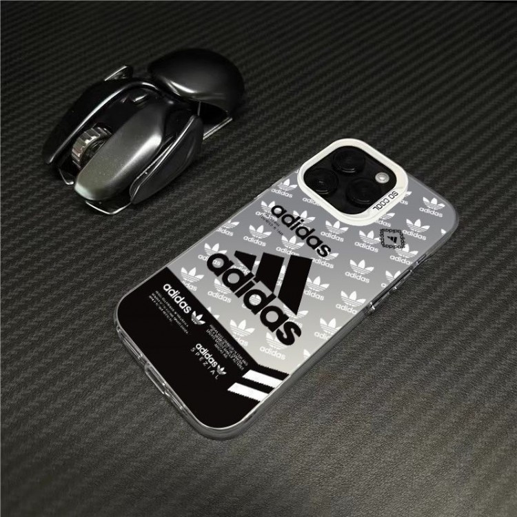 Adidas アディダスブランドiPhone air 16 17 pro 15 16pro max ケースメンズブランドアップル16+ 16 pro max 16e 14 15 17 pro airケース激安パロディブランドアイフォン16 pro max Air 17 15plus 16プロマックスマホカバー男女兼用