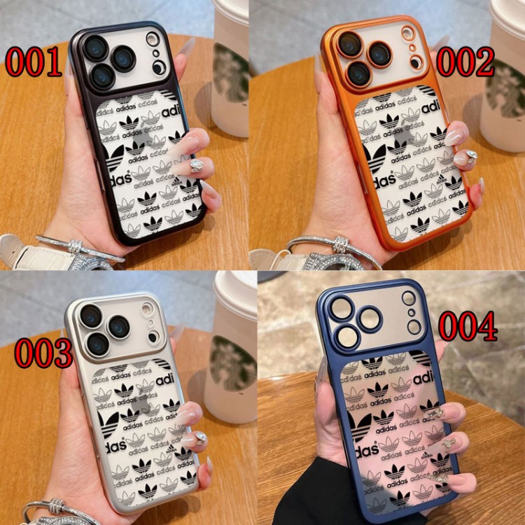Adidas アディダスブランドiPhone air 16 17 pro 15 16pro max ケースメンズブランドアイフォン16 pro max Air 17 15plus 16プロマックスマホカバー男女兼用アップル AIR 17 16e 15 pro max 16 plusケース全機種対応パロディ