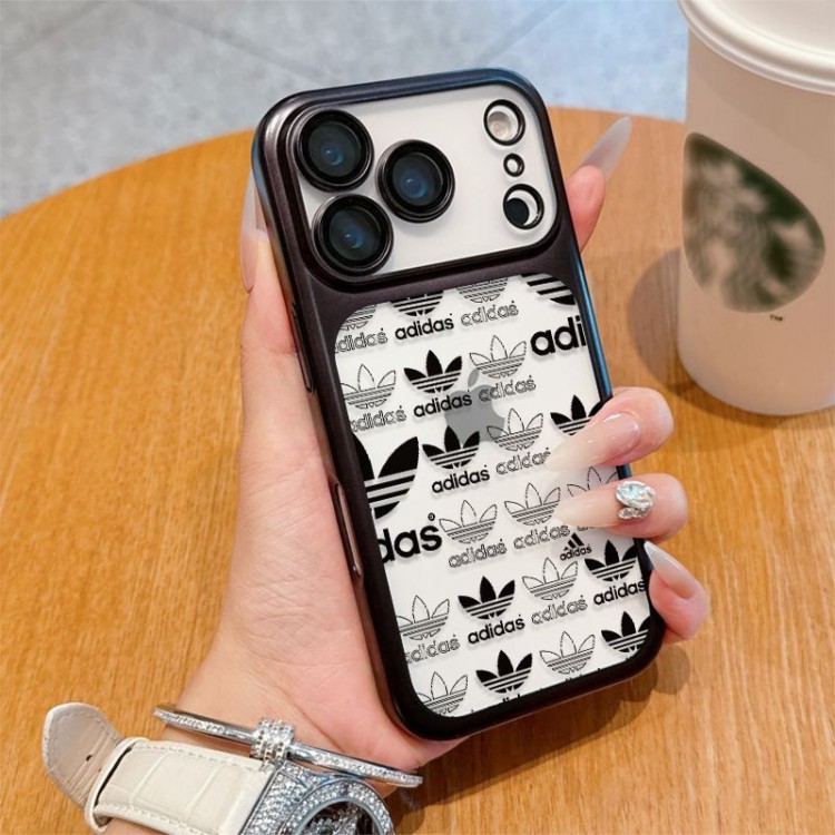 Adidas アディダスブランドiPhone air 16 17 pro 15 16pro max ケースメンズブランドアイフォン16 pro max Air 17 15plus 16プロマックスマホカバー男女兼用アップル AIR 17 16e 15 pro max 16 plusケース全機種対応パロディ