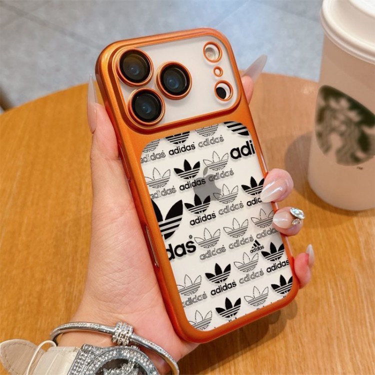 Adidas アディダスブランドiPhone air 16 17 pro 15 16pro max ケースメンズブランドアイフォン16 pro max Air 17 15plus 16プロマックスマホカバー男女兼用アップル AIR 17 16e 15 pro max 16 plusケース全機種対応パロディ