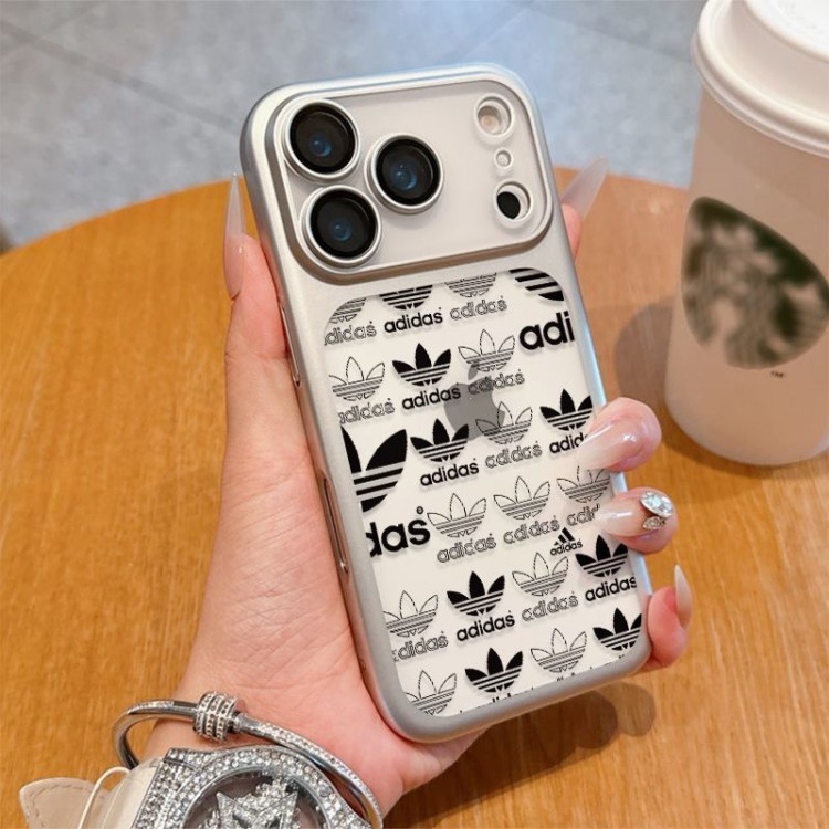 Adidas アディダスブランドiPhone air 16 17 pro 15 16pro max ケースメンズブランドアイフォン16 pro max Air 17 15plus 16プロマックスマホカバー男女兼用アップル AIR 17 16e 15 pro max 16 plusケース全機種対応パロディ