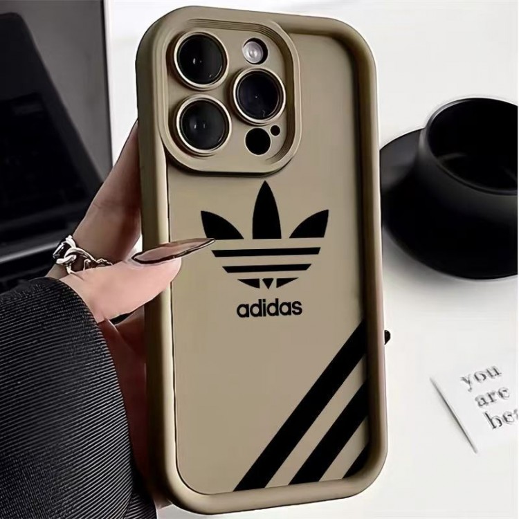 Adidas アディダスブランドiPhone air 16 17 pro 15 16pro max ケースメンズiPhone 16 15 plus 16 17pro max Airブランドスマホケースアップル AIR 17 16e 15 pro max 16 plusケース全機種対応パロディ