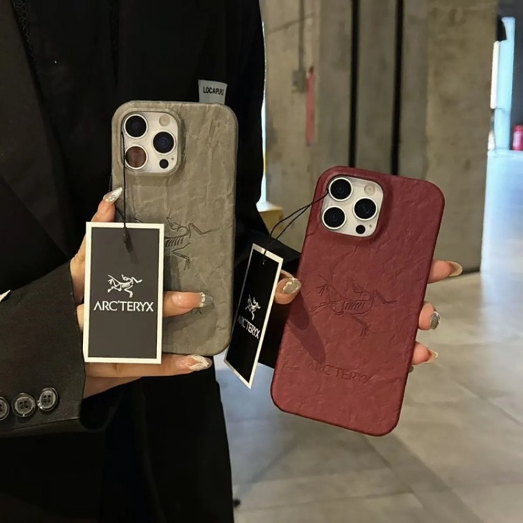 ARC'TERYX アークテリクスアイフォン16 pro max 17 AIR 15 14 16 plusハイブランドケースブランドアイフォン16 pro max Air 17 15plus 16プロマックスマホカバー男女兼用芸能人愛用するブランドアイフォン17 16 pro15 16 pro maxケースカバー