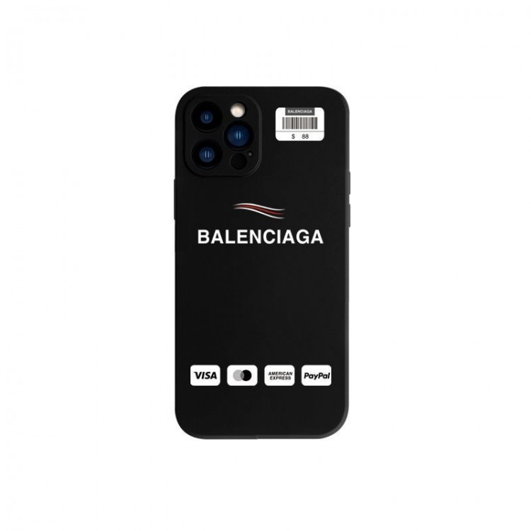 ブランド バレンシアガ アイフォン14/14pro携帯カバー  黒い 流行り メンズ Balenciaga iphone 14pro max/14plusシリコンケース 衝撃保護 iPhone13Pro max/13Pro/13フルカバー キズや指紋防止 iPhone12/12pro/12pro max携帯カバー 耐久性 ファッション 人気