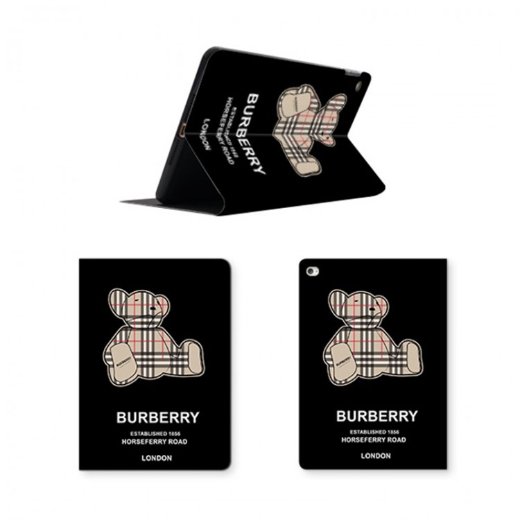 ブランドバーバリーIPAD MINI6/5/4世代手帳型カバー burberry ipad11inch（2021/2018/2020）世代ソフトケース耐衝撃 アイパッド air 4/3/2/1ケース ipad pro 9.7/10.5インチ カバー 大人っぽい 経典熊柄 ipad 9 2021世代ケース ファッション メンズ 人気 レディース