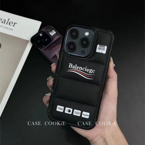 Balenciaga バレンシアガブランドアップル15+ 16 14proケース激安パロディiPhone 15pro max/14proスマホカバー耐衝撃オシャレ芸能人愛用するブランドアイフォン15 14 proケースカバー