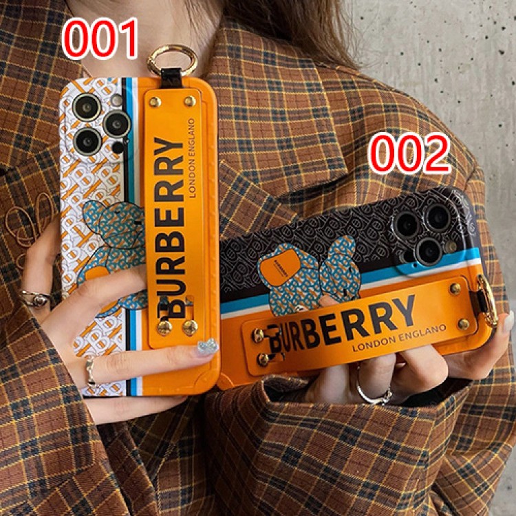 ブランドバーバリー iPhone13pro maxケース 経典熊柄 BURBERRY アイフォン13pro/13フルカバー 落下保護 人気モノグラム iphone12pro/12pro max/12ケース グリップ付き 持ちやすい IPHONE11pro max/11pro/11カバー スタンド機能性 メンズ 高品質 レディース