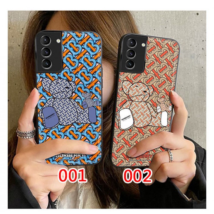 ペア揃い バーバリー ブランド Galaxy S21FEスマホカバー 個性柄 ファッション 高品質 Burberry ギャラクシーs21feソフトケース 落下保護 かわいい 放熱性よい メンズ レディース