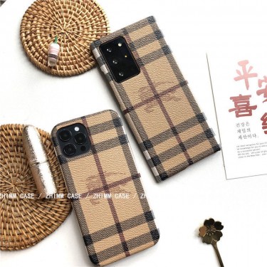 ブランド バーバリー IPHONE14pro /14pro max/14plus/14カバーケース 高品質 burberry ギャラクシーs22/s22ultra/s22+/s21u/s20/note20ultraケース PUレザー 耐衝撃 定番 iPhone13pro/13pro maxスマホカバー 魅力 チェック柄 フィット 手入れ安い