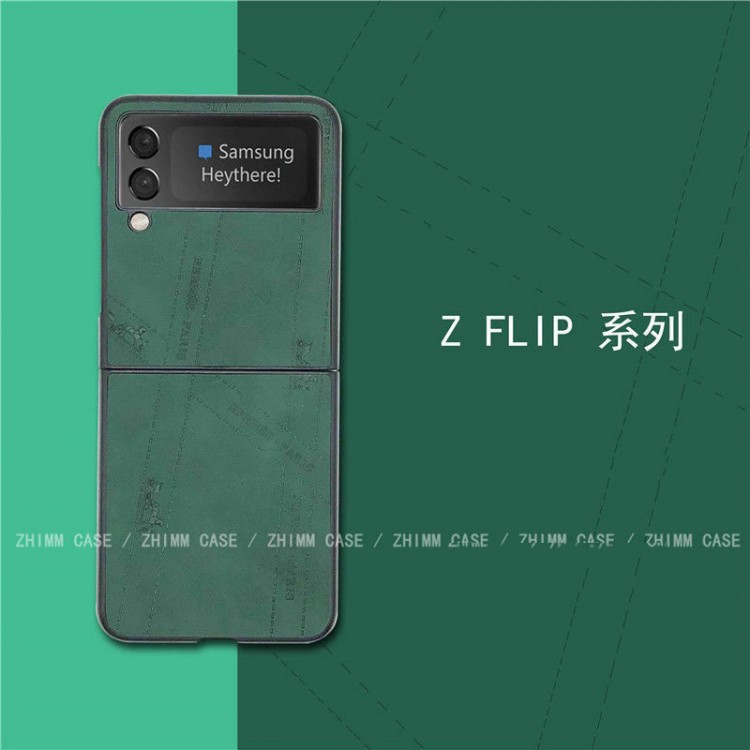 ブランド HERMES ギャラクシーZ FLIP3スマホケース 韓国スタイル ビジネス エルメス Galaxy zflip革ケース 耐久性 人気  samsung フリップ3携帯カバー スムーズ 男女兼用