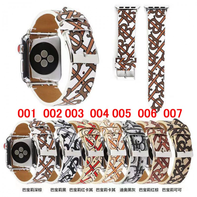 Burberry バーバリー DIOR アップルウォッチ 9/ultraブランドベスト高級感 Apple Watch se2/6/5/4/3/2/1ベルト 軽量 フィット 通気性ハイブランドアップルウォッチ 8/se2革ベルト 耐久性ブランドiwatch 7バンド 丈夫