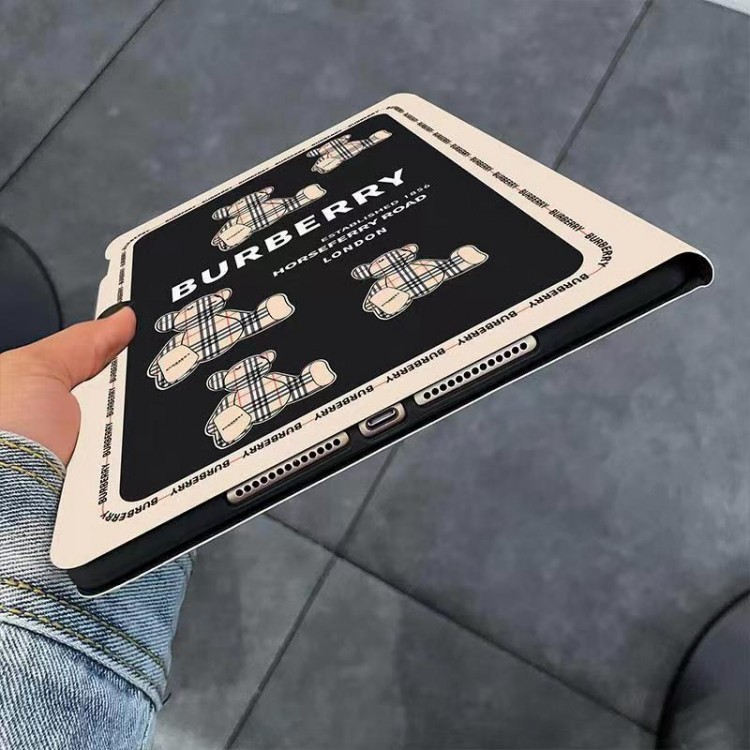 Burberry バーバリーブランド アイパッド10/9/8カバー 耐衝撃ハイブランド iPad AIR 5 2023世代ケース手帳型 ケースハイブランド アイパッド10 2023ケース激安おしゃれ iPad AIR5/mini6手帳型ケース 全面カバー