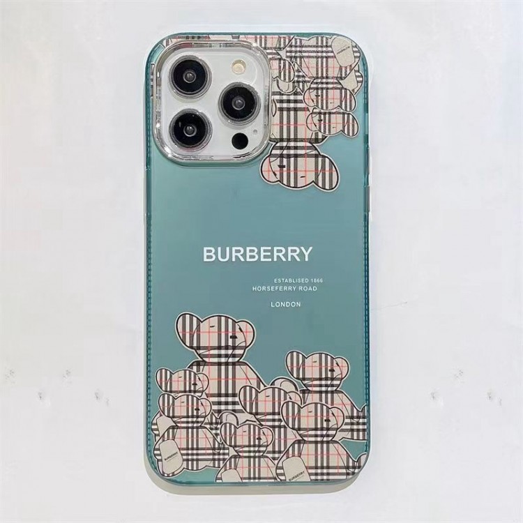 Burberry バーバリーiPhone 15 14 pro maxブランドスマホケースブランドアイフォン15plus 14プロマックスマホカバー男女兼用アップル15/14 pro max plusケース全機種対応パロディ