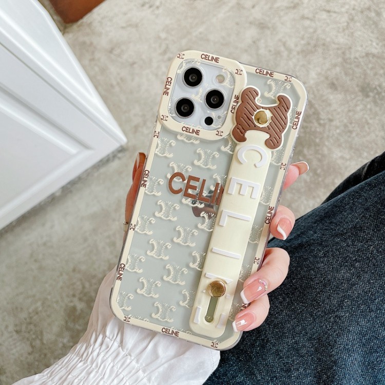 ブランド iPhone13pro max/13pro/13ケース セリーヌ ベルト付き 落下防止 Celine アイフォン12pro/12pro max/12スマホカバー 透明デザイン 個性 IPHONE11pro max/11pro/11ケース 高品質 フィット 男女兼用