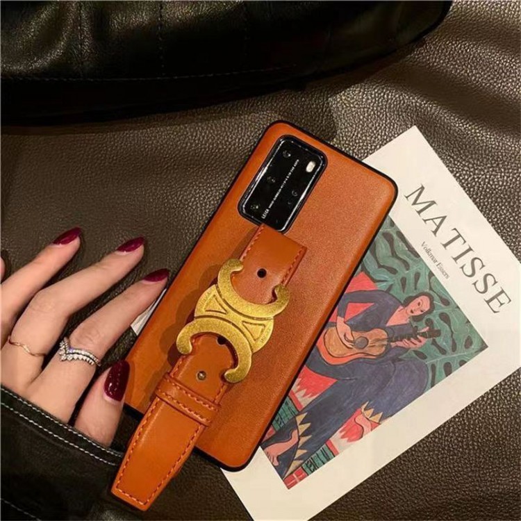 ブランド CELINE ギャラクシーS23 ultra plusケース 定番 セリーヌ Galaxy s23/s22+/s22ultraスマホカバー 革ベルト付き スタンド可 Samsung s21 plus ultraスマホケース 高級感  衝撃吸収  落下防止 ファッション