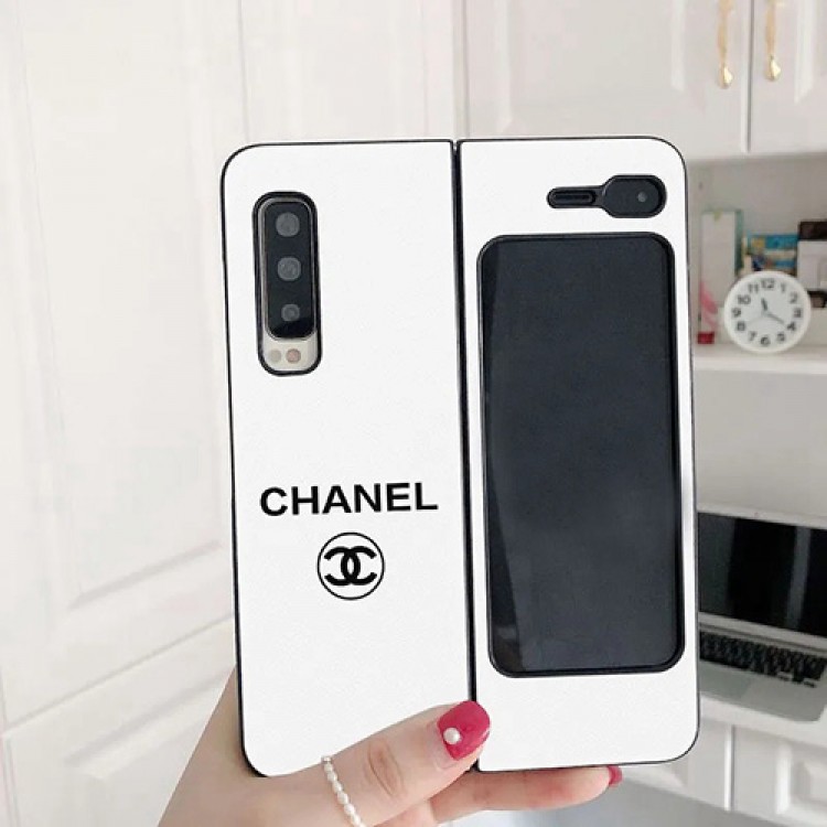 高級 ブランド シャネル GALAXY 折り畳み式 Z Foldスマホケース 簡約デザイン オーダーメイド Chanel ギャラクシーｗ20カバー 全面保護 フェット galaxy W20/zfoldレザーケース 耐衝撃 かわいい