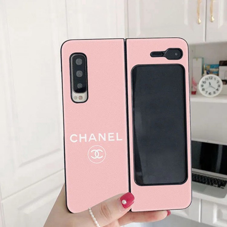 高級 ブランド シャネル GALAXY 折り畳み式 Z Foldスマホケース 簡約デザイン オーダーメイド Chanel ギャラクシーｗ20カバー 全面保護 フェット galaxy W20/zfoldレザーケース 耐衝撃 かわいい