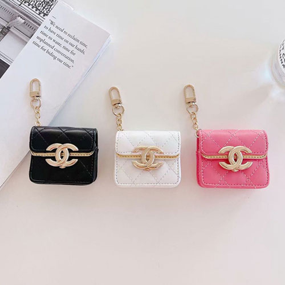 ブランド シャネル Air Pods Pro2/proケース レザーバッグ型 CHANEL 