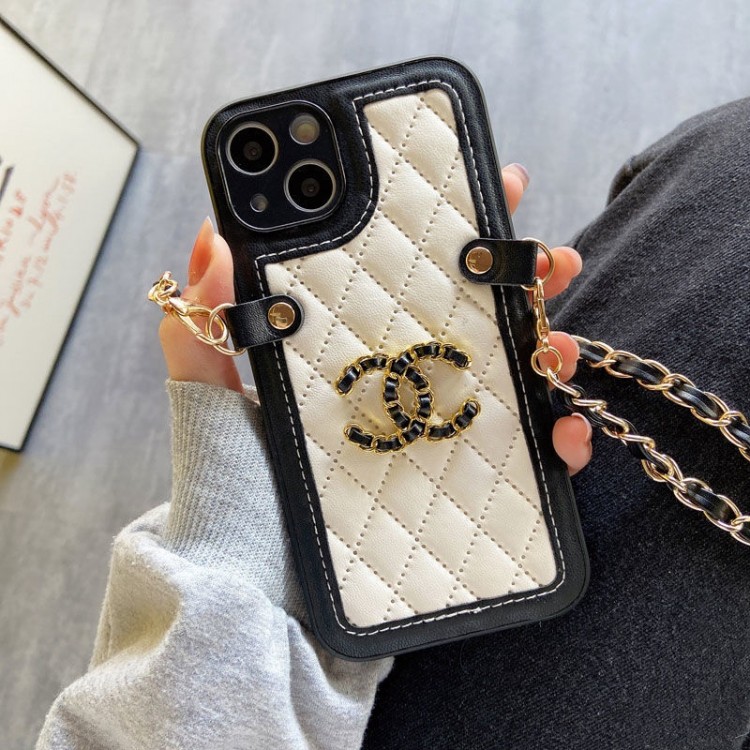 CHANEL アイフォン13ケース ブランド 上質レザー 菱格 シャネル iphone13pro/13pro maxカバー チェーン付き 携帯便利 iPhone12pro max/12pro/12ソフトケース 落下保護 IPHONE11pro max/11pro/11カバー かわいい 優雅 レディース愛用