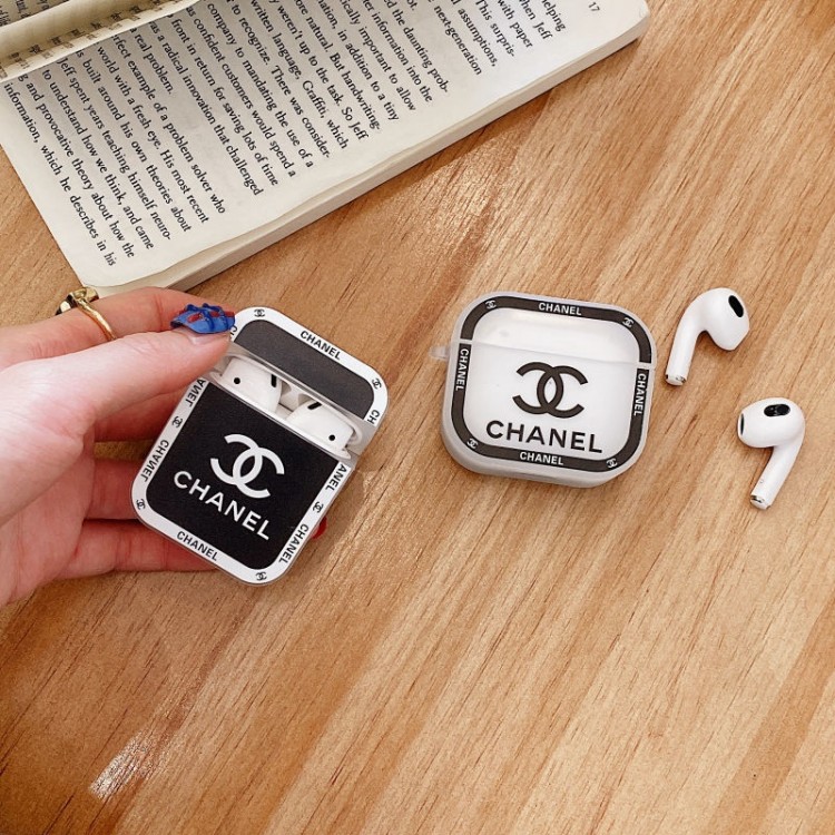 Chanel ブランド AirPods 3保護ケース 紛失防止 シャネル airpods proカバー かわいい エアーポッズ1/2カバー 携帯便利  大人気 おしゃれ 可愛い メンズ レディース