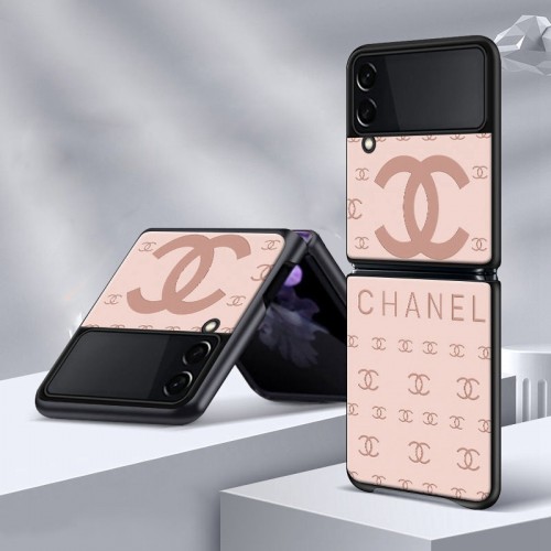 CHANEL ギャラクシー Z FLIP3 スマホケース ココマーク シャネル Galaxy z flip3携帯カバー 落下保護 ブランド Samsung z flipケース ピンク 軽量 放熱性 レディース