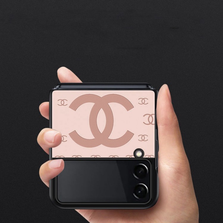 CHANEL ギャラクシー Z FLIP3 スマホケース ココマーク シャネル Galaxy z flip3携帯カバー 落下保護 ブランド Samsung z flipケース ピンク 軽量 放熱性 レディース