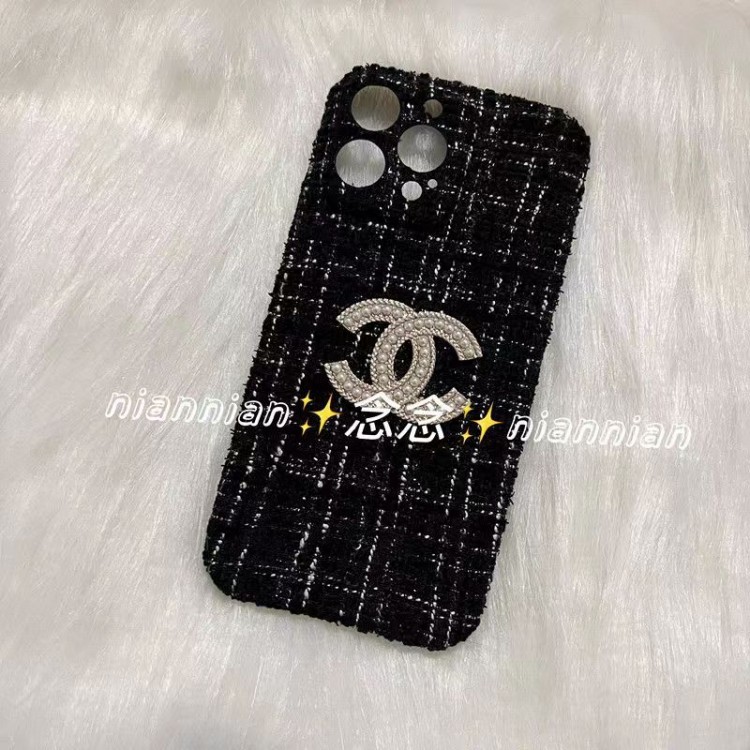 ブランド CHANEL アイフォン14 pro/14スマホケース ツイードカバー シャネル iPhone14 pro max/14 plusカバー エレガント 女の子 iphone 13/13pro/13pro max保護ケース 衝撃保護 キズ防止 iPhone 12pro max/12/12proケース パールロゴ 可愛い レディース