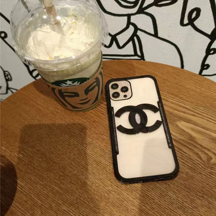 Chanel/シャネル iPhone14Pro maxカバー クリア 透明 ブランド アイフォン14proスマホケース 黄変防止 シンプル iphone14+/13 pro/13pro maxケース 高品質 かわいい iPhone12pro/11 pro max/11スマホカバー 大き目ロゴ 落下保護 レディース