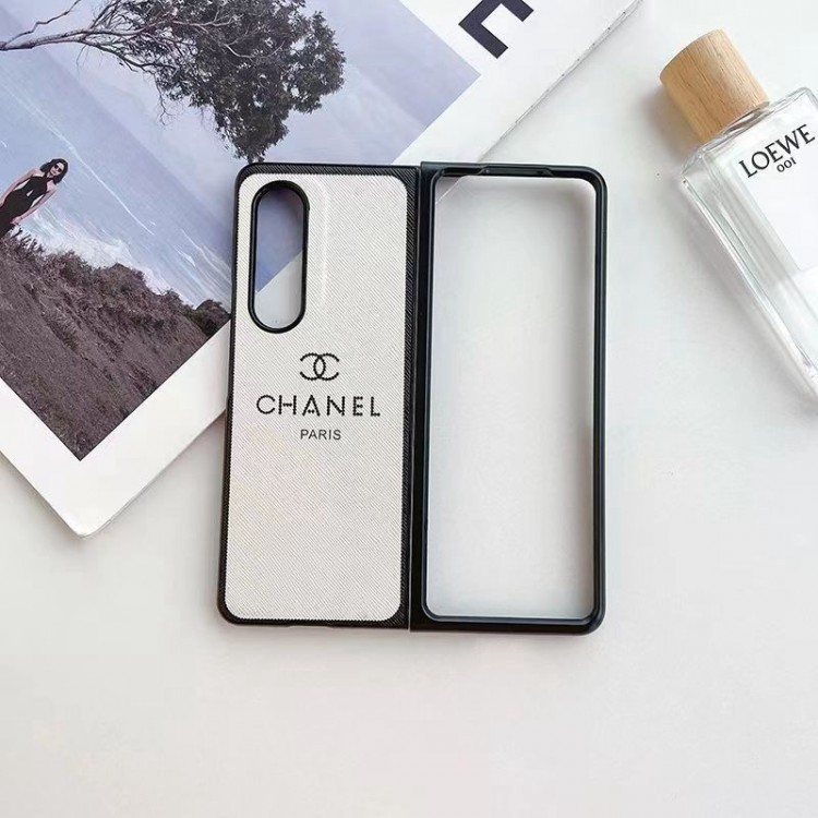 Chanel シャネル高級感galaxy z fold5ケースハイブランドハイブランドGalaxy z flip 5 4 3携帯ケースビジネス大人っぽい ギャラクシーz fold3/2ブランドスマホカバーブランド落下保護galaxy z flip3携帯カバーレディース