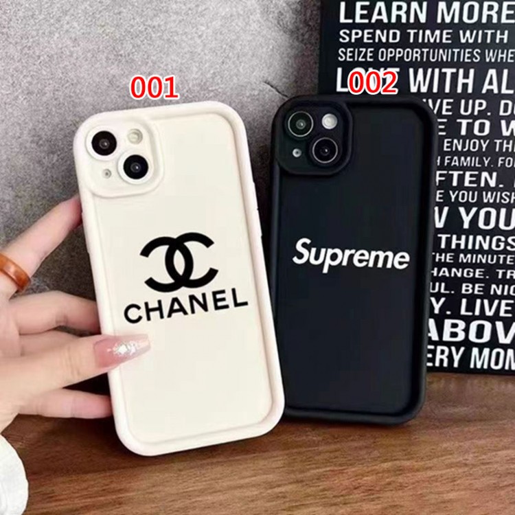 Chanel シャネル Supreme シュプリームブランドiPhone15 14pro maxケースメンズブランドアップル15+ 14proケース激安パロディブランドアイフォン15plus 14プロマックスマホカバー男女兼用