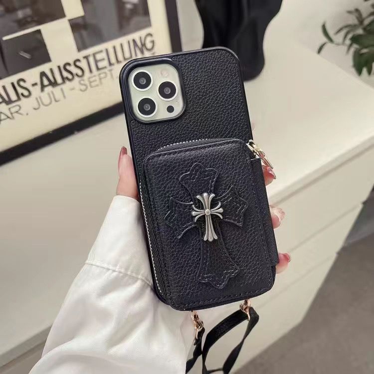 クロムハーツ アイフォン14promaxケース 贅沢 ワニ紋レザー CHROME HEARTS iphone14pro/14plusスマホカバー 収納力抜群 iphone14/13Pro maxケース ハイブランド 落下防止 ストラップ付き iPhone13pro/13/12Promax携帯ケース 個性 十字架柄 アップル11pro/11カバー 耐久性 メンズ