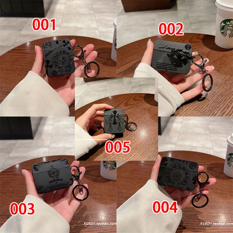 クロムハーツ Chrome Hearts airpods 4 pro2 3カバー 軽量 紛失防止AirPods 3 4ブランドケース 携帯便利 ファッションメンズ向けAirPods 4/3/2/1ケースブランドかっこいいブランド若者オシャレエアーポッズ4 3 pro2/proケース耐衝撃