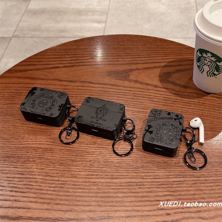 クロムハーツ Chrome Hearts airpods 4 pro2 3カバー 軽量 紛失防止AirPods 3 4ブランドケース 携帯便利 ファッションメンズ向けAirPods 4/3/2/1ケースブランドかっこいいブランド若者オシャレエアーポッズ4 3 pro2/proケース耐衝撃