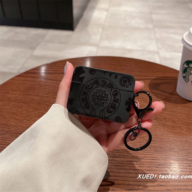 クロムハーツ Chrome Hearts airpods 4 pro2 3カバー 軽量 紛失防止AirPods 3 4ブランドケース 携帯便利 ファッションメンズ向けAirPods 4/3/2/1ケースブランドかっこいいブランド若者オシャレエアーポッズ4 3 pro2/proケース耐衝撃