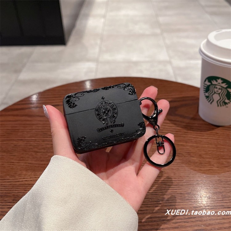 クロムハーツ Chrome Hearts airpods 4 pro2 3カバー 軽量 紛失防止AirPods 3 4ブランドケース 携帯便利 ファッションメンズ向けAirPods 4/3/2/1ケースブランドかっこいいブランド若者オシャレエアーポッズ4 3 pro2/proケース耐衝撃