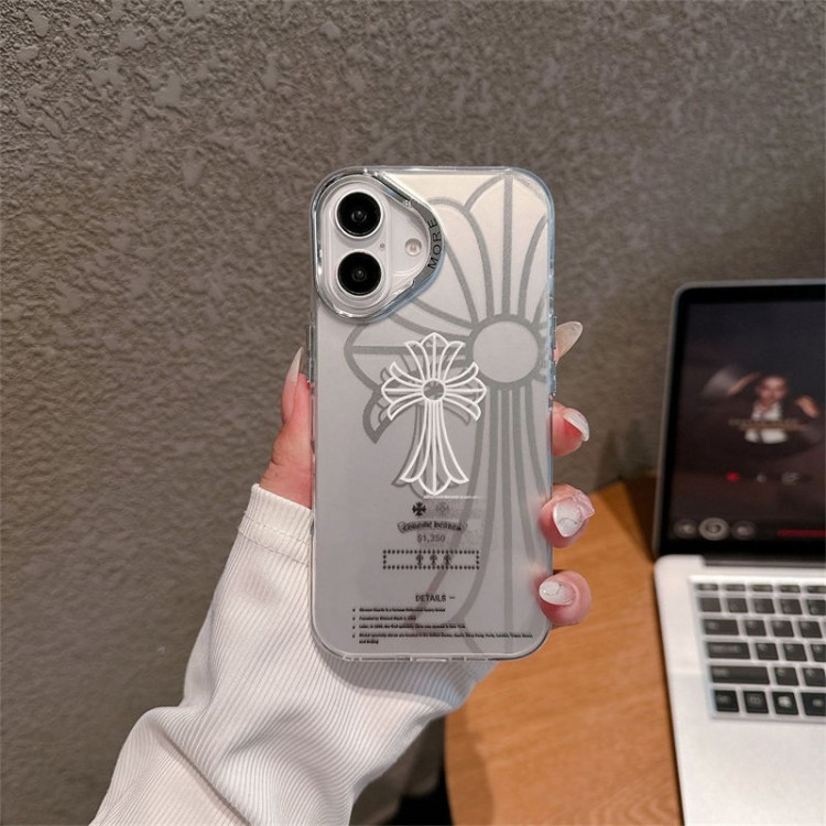 クロムハーツ Chrome Heartsアイフォン16 pro max 15 14 16 plusハイブランドケースiPhone16  15pro max 16pro 13 12スマホカバー耐衝撃オシャレアップル16e 15 pro max 16 plusケース全機種対応パロディ