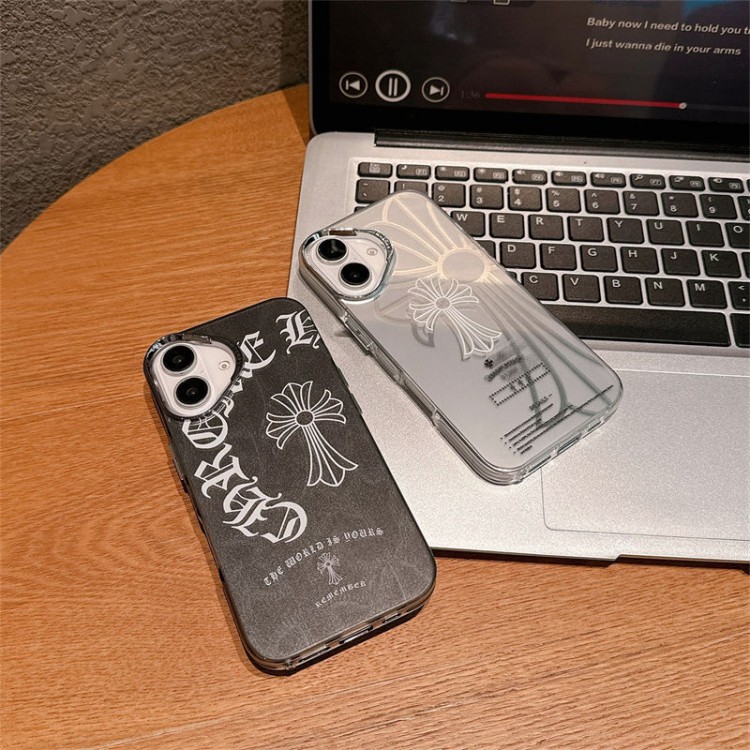 クロムハーツ Chrome Heartsアイフォン16 pro max 15 14 16 plusハイブランドケースiPhone16  15pro max 16pro 13 12スマホカバー耐衝撃オシャレアップル16e 15 pro max 16 plusケース全機種対応パロディ