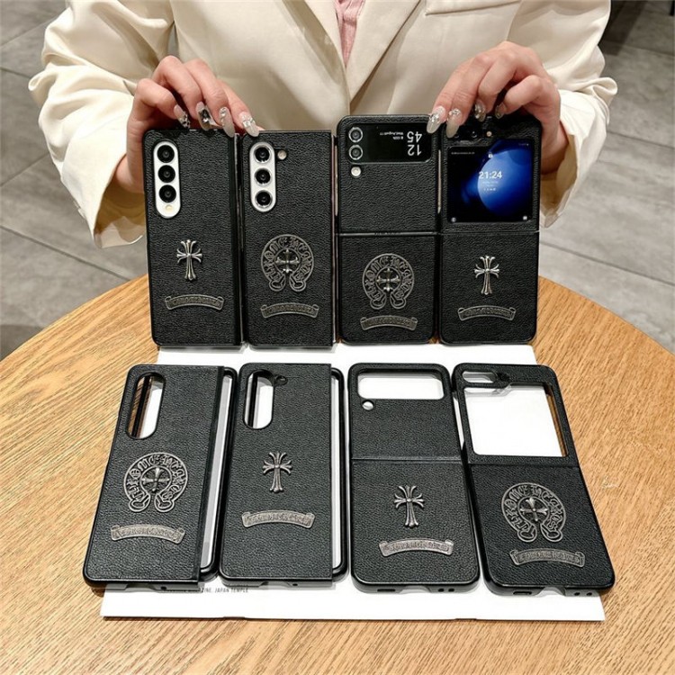 クロムハーツ Chrome Hearts Galaxy Z Flip 7 6 5 4 3ブランドケースメンズ高級感 クロムハーツ galaxy z fold 7 6 5 4 3ケースハイブランドスマホケース男女兼用ハイブランドクロムハーツGalaxy z flip 5 4 3 6 7携帯ケースビジネス
