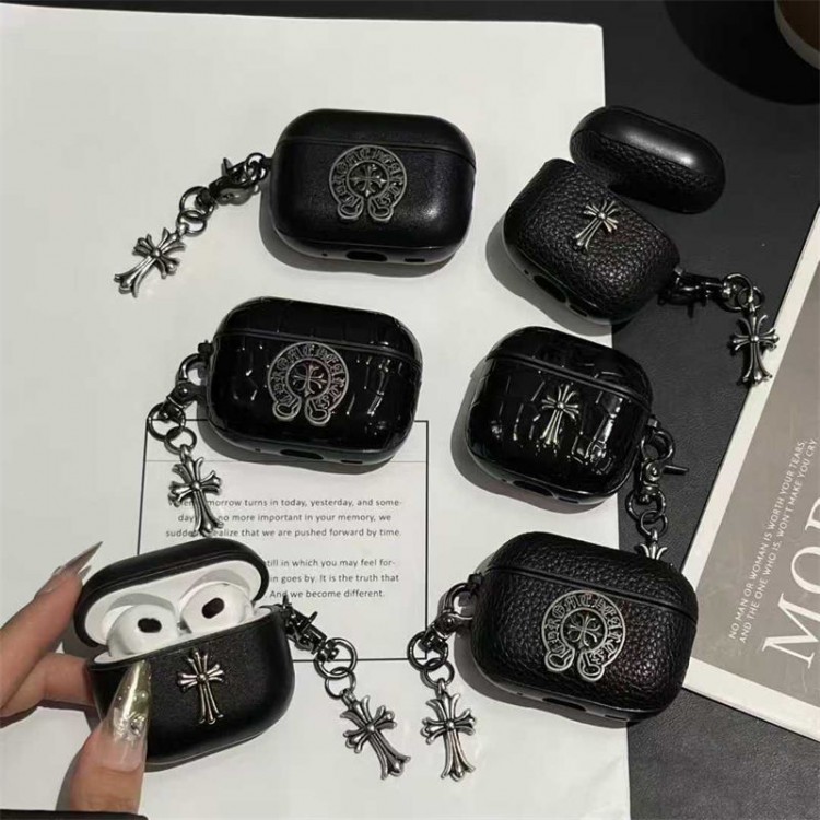 クロムハーツ Chrome Hearts airpods pro3 4 pro2 3カバー 軽量 紛失防止ブランドairpods 4 3/プロ2/プロ3カバーパロディメンズ向けAirPods 4/3/2/1ケースブランドかっこいいブランド若者オシャレエアーポッズ4 3 pro2/proケース耐衝撃