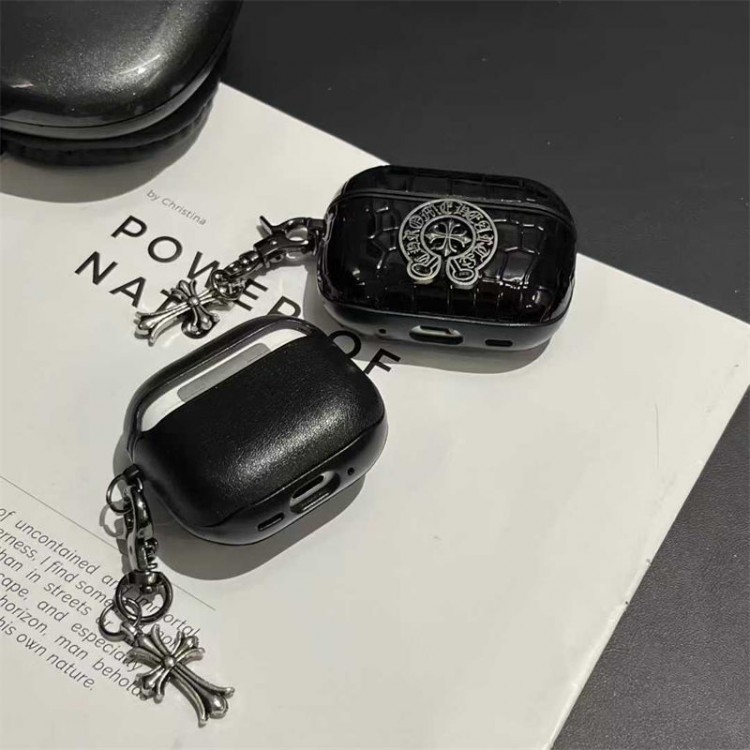 クロムハーツ Chrome Hearts airpods pro3 4 pro2 3カバー 軽量 紛失防止ブランドairpods 4 3/プロ2/プロ3カバーパロディメンズ向けAirPods 4/3/2/1ケースブランドかっこいいブランド若者オシャレエアーポッズ4 3 pro2/proケース耐衝撃
